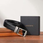 Men's Leather Automatic Ratchet Belt with Gift Box