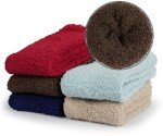 Men's Cozy Fuzzy Slipper Socks - 5 Pairs