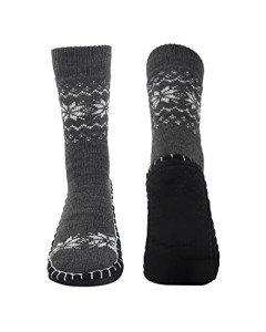 Vihir Men's Warm Indoor Knitted Slipper Socks