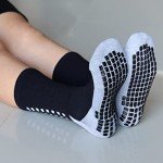 Men's Anti-Slip Hospital Crew Socks - 6 Pairs