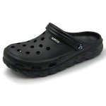 Men's Lightweight Garden Clogs - Black Size 12.5