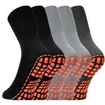 5 Pairs Non-Slip Socks for Men and Women