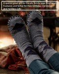 Vihir Men's Warm Indoor Knitted Slipper Socks