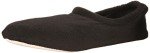 Isotoner Men's Classic Black Stretch Fleece Slippers