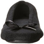 Isotoner Men’s Black Terry Ballerina Slippers