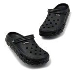 Men's Lightweight Garden Clogs - Black Size 12.5