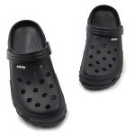 Men's Lightweight Garden Clogs - Black Size 12.5