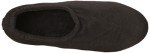 Isotoner Men's Classic Black Stretch Fleece Slippers