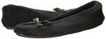Isotoner Men’s Black Terry Ballerina Slippers