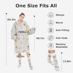 THREE POODLE Oversized Wearable Blanket Hoodie Set