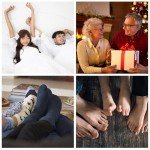 YUEDGE Men's Cozy Fleece-Lined Slipper Socks - 2 Pairs