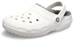 Men's Classic Lined Clogs - White Grey