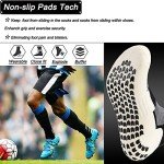 Men's Anti-Slip Sport Grip Socks - 6 Pairs