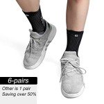 Men's Anti-Slip Sport Grip Socks - 6 Pairs
