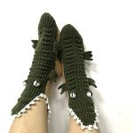 Funny 3D Crocodile Socks for Men