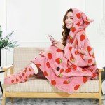 Cozy Strawberry Sherpa Slipper Socks for All