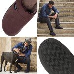 Men's Classic Microterry Slippers - Dark Chocolate