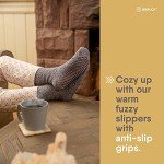 Gripjoy Fuzzy Non-Skid Socks for Men - 2 Pk