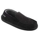 Men's Diamond Corduroy Memory Foam Moccasin Slippers