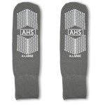 Men's Gray Grip Socks with Elastic Cuff (6-Pack)