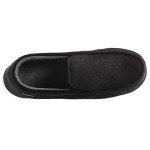 Men's Diamond Corduroy Memory Foam Moccasin Slippers