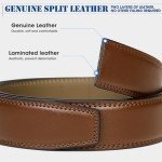 IGOLUMON Men's 2 Pack Adjustable Leather Belts