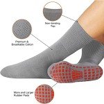 5 Pairs Non-Slip Grip Socks for Men and Women