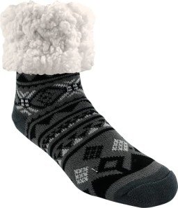 Men's & Women's Cozy Geometric Fuzzy Slipper Socks
