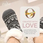 Men's & Women's Cozy Geometric Fuzzy Slipper Socks