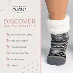 Men's & Women's Cozy Geometric Fuzzy Slipper Socks