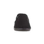 Isotoner Men's Microterry Slip-On Slippers, Black
