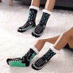 Cozy Fleece-Lined Men's Slipper Socks - Black