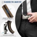 IGOLUMON Men's 2 Pack Adjustable Leather Belts