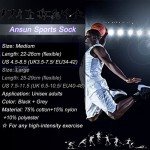 Men's Anti-Slip Grip Athletic Socks - Black & Grey