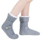 Men's Winter Sherpa Fuzzy Slipper Socks