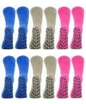 Adaptive Non-Skid Hospital Slipper Socks - 6-Pack