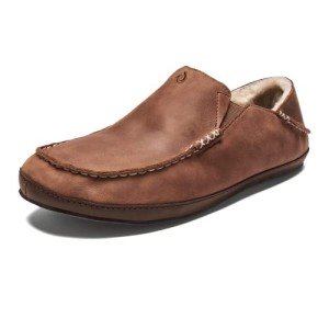 OluKai Moloa Men's Premium Leather Slip-On Slippers