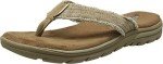 Skechers Men's Bosnia Tan Flip-Flop Sandal