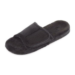 Acorn Men's Black Spa Slide Slippers, Size 9