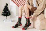 Holiday Fuzzy Socks for Men with Grips