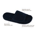Acorn Men's Black Spa Slide Slippers, Size 9
