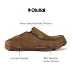 OluKai Moloa Men's Premium Leather Slip-On Slippers