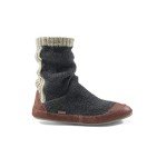 Acorn Men's Charcoal Wool Slouch Boot Slipper