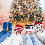 Suhine 24 Pairs Fuzzy Socks for Christmas Gifts