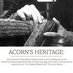 Acorn Men's Charcoal Wool Slouch Boot Slipper