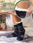 Men's Fuzzy Fleece Lined Winter Slipper Socks