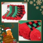 Holiday Fuzzy Socks for Men with Grips