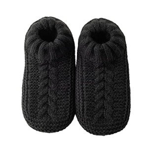 Vihir Men's Non-Slip Cozy Slipper Socks