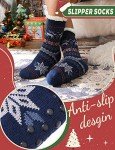 Men's Fuzzy Fleece Lined Winter Slipper Socks