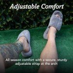 Acorn Men's Black Spa Slide Slippers, Size 9